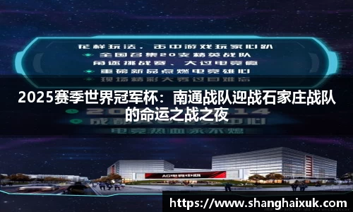 2025赛季世界冠军杯：南通战队迎战石家庄战队的命运之战之夜